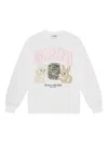 Ganni Oversized Printed Organic And Recycled Cotton-jersey Sweatshirt In Neutral