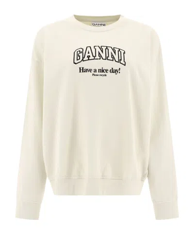 GANNI GANNI SWEATSHIRT WITH LOGO