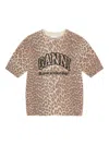 Ganni Leopard Wool T-shirt