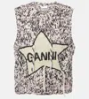 Ganni Woolen Vest With Inl In Pink