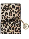 Ganni Logo-print Compact Card Case In Multicolor