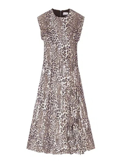 Ganni Vestido Midi - Multicolor