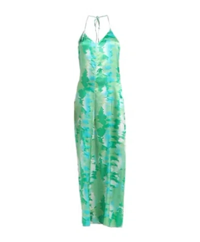 Ganni Long Dresses In Green