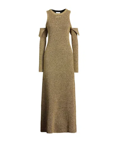 Ganni Long Dresses In Brown