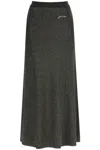 Ganni Long Lurex Knit Skirt Women
