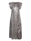 Ganni Dresses Brown In Multi