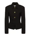 Ganni Technical Twill Blazer For In Black
