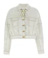 Ganni Denim Jacket Casual Jackets And Parka In White