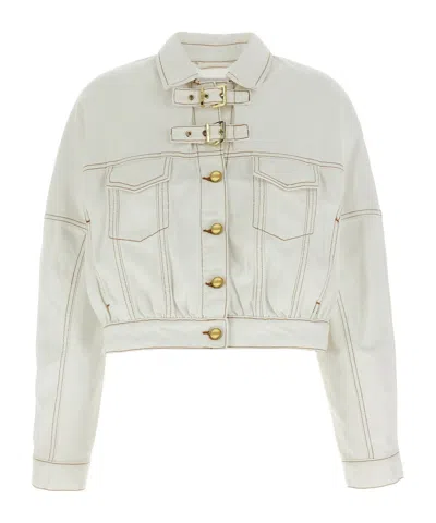 GANNI GANNI DENIM JACKET WITH POCKETS