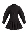 Ganni Women Short Chemisier Dress In Black