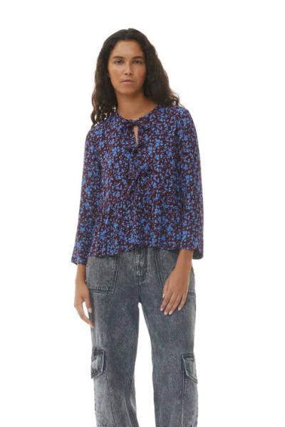 Ganni Long Sleeve In Port Royale