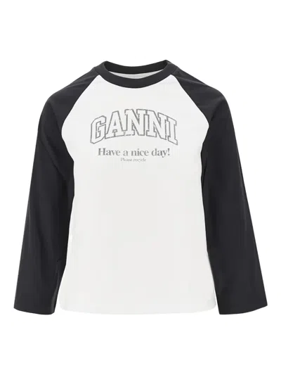 GANNI LONG-SLEEVE T-SHIRT
