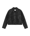 Ganni Casual Jacket In Black Polyester In Black