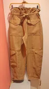 Ganni Long-sleeved Casual Pants In Brown
