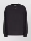 Ganni Loose Fit Cotton T-shirt With Graphic Print In Black