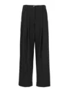 Ganni Drapey Schwarze Palazzo Hose In Black