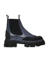 Ganni Low-end Chelsea Boots In Black