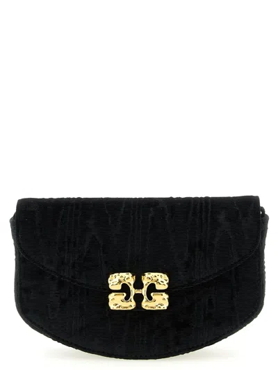 Ganni 'lulu' Wallet On Chain In Black