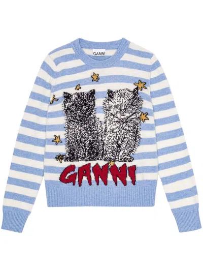 GANNI GANNI MAGLIONE A RIGHE