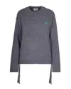 Ganni Maglione Future Charcoal Grey In Blue