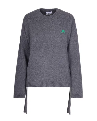 GANNI MAGLIONE FUTURE CHARCOAL GREY
