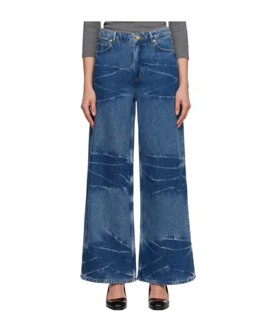 Ganni Blue Marri Jeans In Black