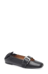 Ganni Mary Jane Ballet Flat In Black