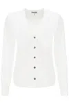 Ganni Organic Cotton Poplin Shirt In Bianco
