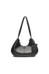 Ganni Medium Hobo Bag With Corseted Lace-up Accents