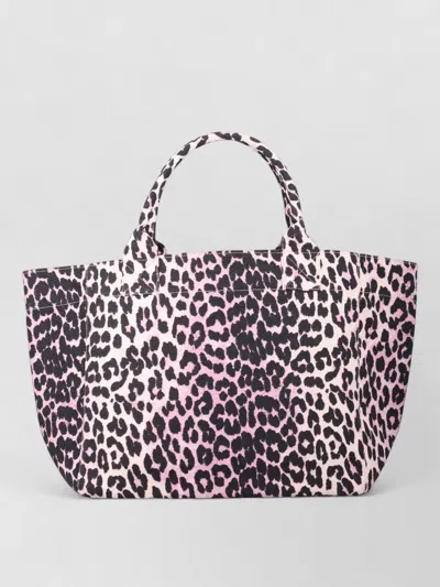 Ganni Medium Sequin Shopper Tote Recycled Cotton