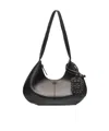 Ganni Medium Hobo Bou Bag In Black