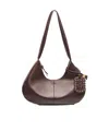 Ganni Medium Logo-debossed Shoulder Bag In Black