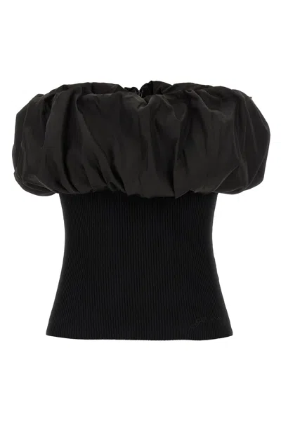 GANNI 'MELANGE KNIT' TOP