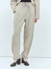 Ganni Women Melange Suiting Pants In Beige