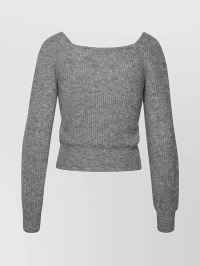 Ganni Merino Blend Sweater Cowl Neck