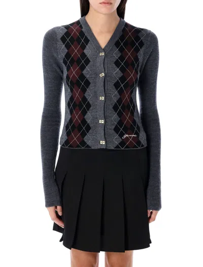 GANNI MERINO CARDIGAN