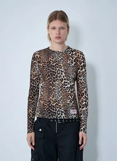 GANNI MESH TOP