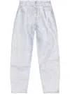 Ganni Stary Jeans In Silver