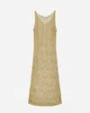 Ganni Metallic Strap Dress
