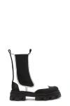 Ganni 50mm Chunky Chelsea Boots In Egret