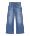 Ganni Mid-rise Wide-leg Jeans In Blue