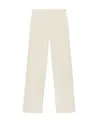 Ganni Mid Rise Wide Leg Trousers In White