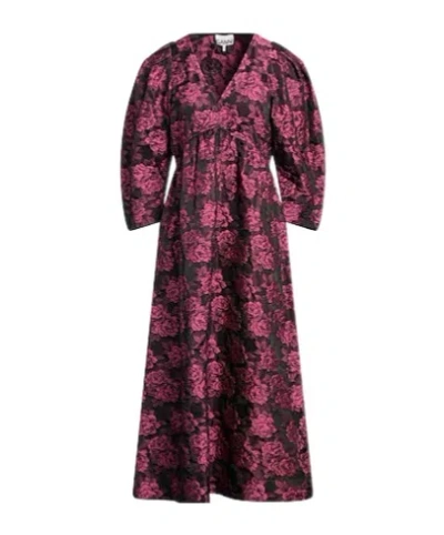 Ganni Midi Dresses In Multi