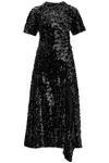 Ganni Midi Velvet And Sequin Dress (size 34)