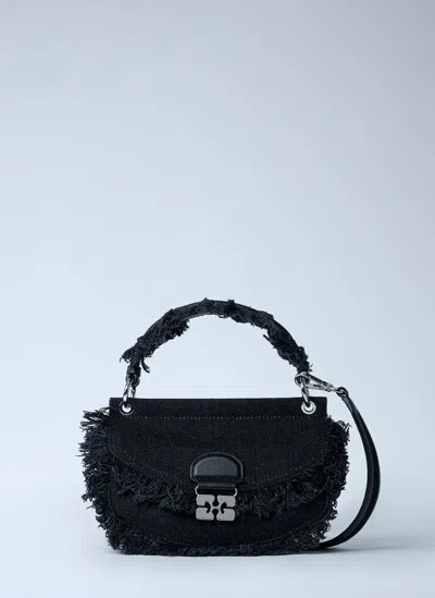 GANNI MINI APO-G DENIM HANDBAG