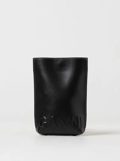 Ganni Mini Bag  Woman Color Black In Metallic