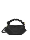 Ganni Mini Bou Bag With Twisted Handle And Gold Hardware