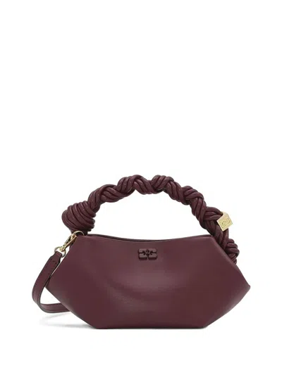 Ganni Mini  Bau Bag Woman Burgundy