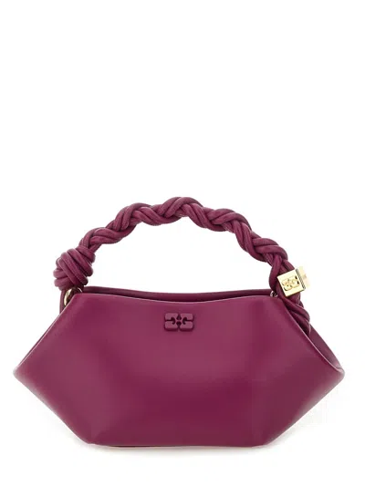 Ganni Mini Bou Bag In Purple
