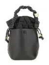 Ganni Mini "bou" Bag In Black
